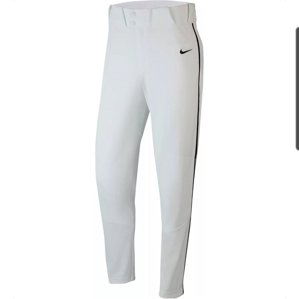 Nike Baseball Pants Men's Size XL White Black Stripe Vapor Select BQ5489-106‎
